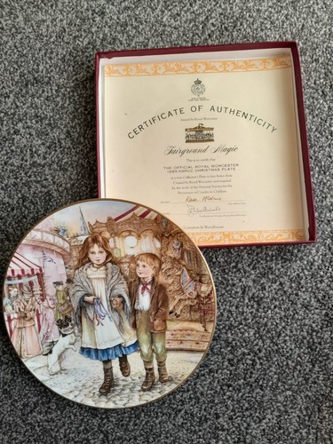 Nspcc christmas plates - christmas, x
