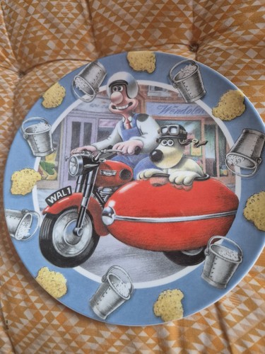 Wallace and gromit plate - and,