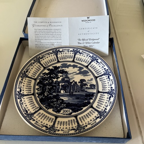 Wedgwood plate blue white - wedgwood,